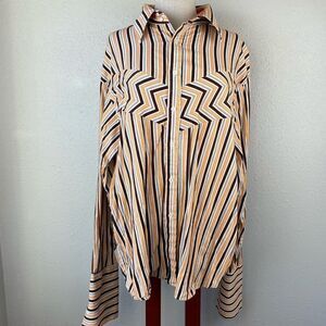 Celebrity Button Down Dress Shirt Size XL EUC